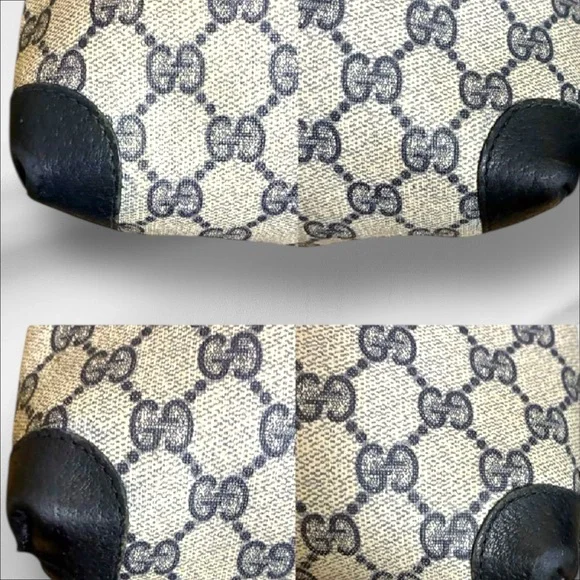 Gucci Vintage Supreme GG Monogram Coated Canvas Tote Bag – Red & Blue Web Straps - Picture 12 of 12